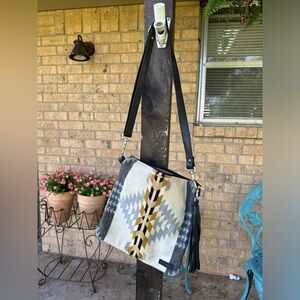 Custom MercyGreyDesigns crossbody Aztec purse